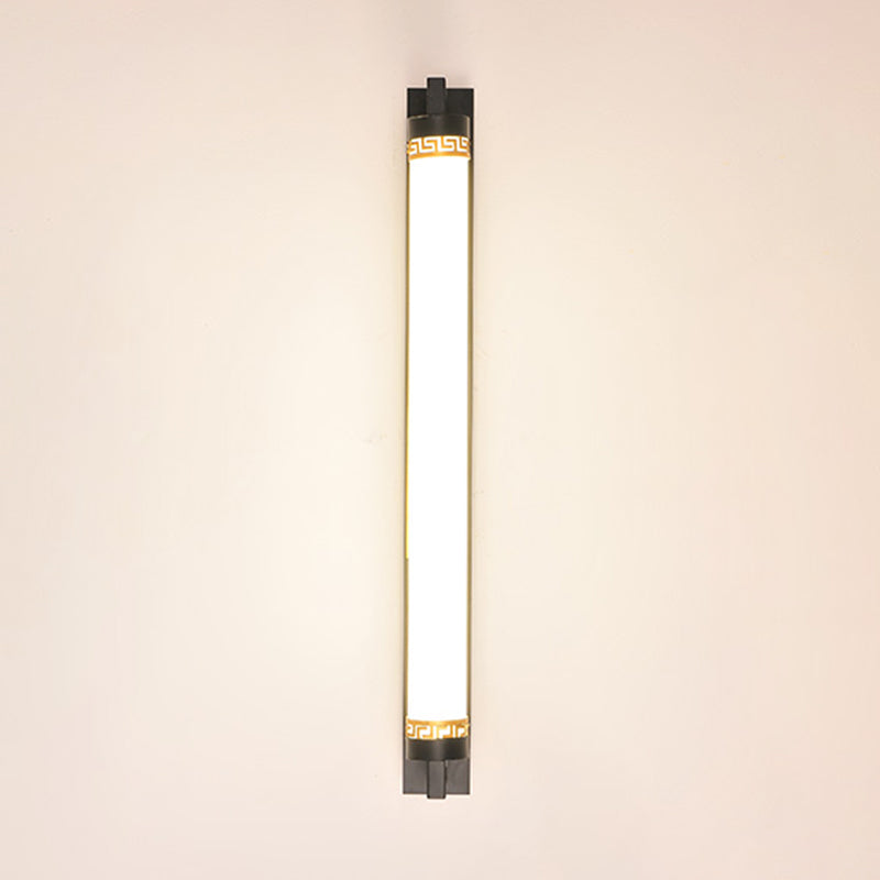 Illuminazione da parete in metallo in metallo lineare moderno 1- Light Montaggio a parete specchio lampada