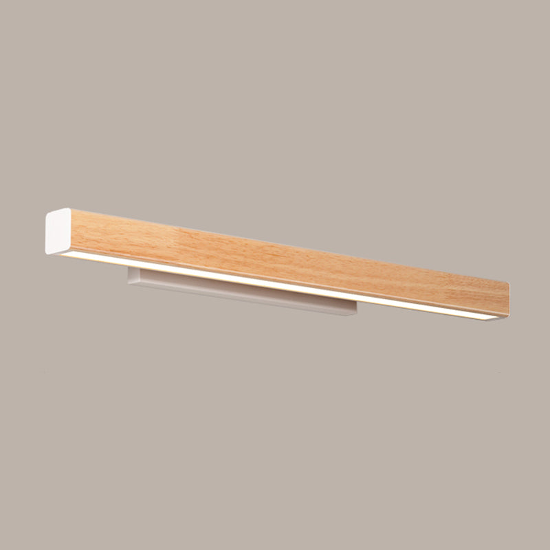 Linear Vanity Lighting Modern Style Wood 1 Light Vanity Wall Sconce