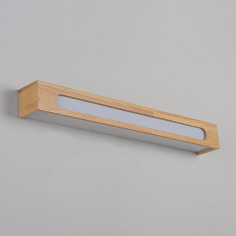 Illuminazione geometrica vanità moderna moderna legno multi luci vanità sconce