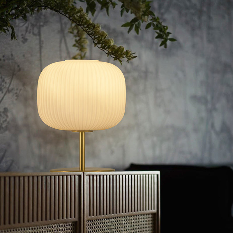 Glastrommel Nachttischlampen moderner Stil 1 leichte Nachttischlampe