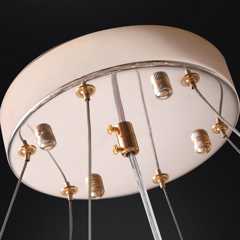 Modern Style Chandelier Fixture Simple Crystal Chandelier Lamp for Bedroom