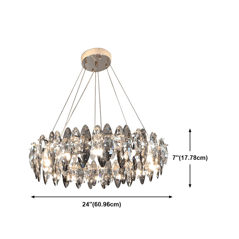 Modern Style Chandelier Fixture Simple Crystal Chandelier Lamp for Bedroom