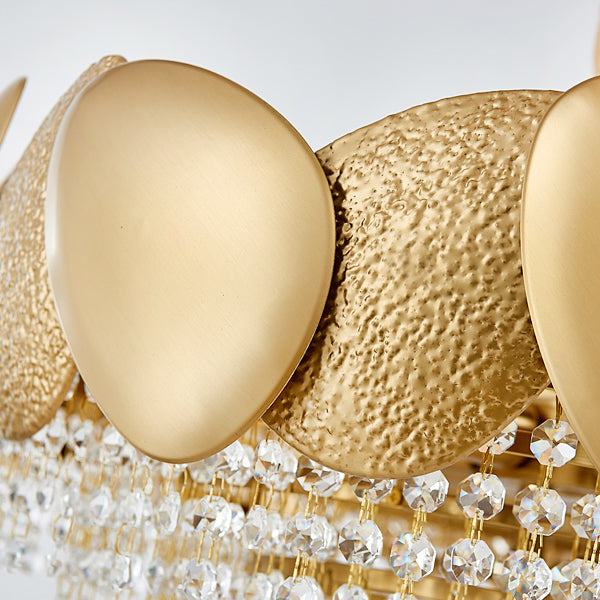 Iluminación de lámpara de lámpara de cono de estilo moderno Luz de colgante de metal transparente