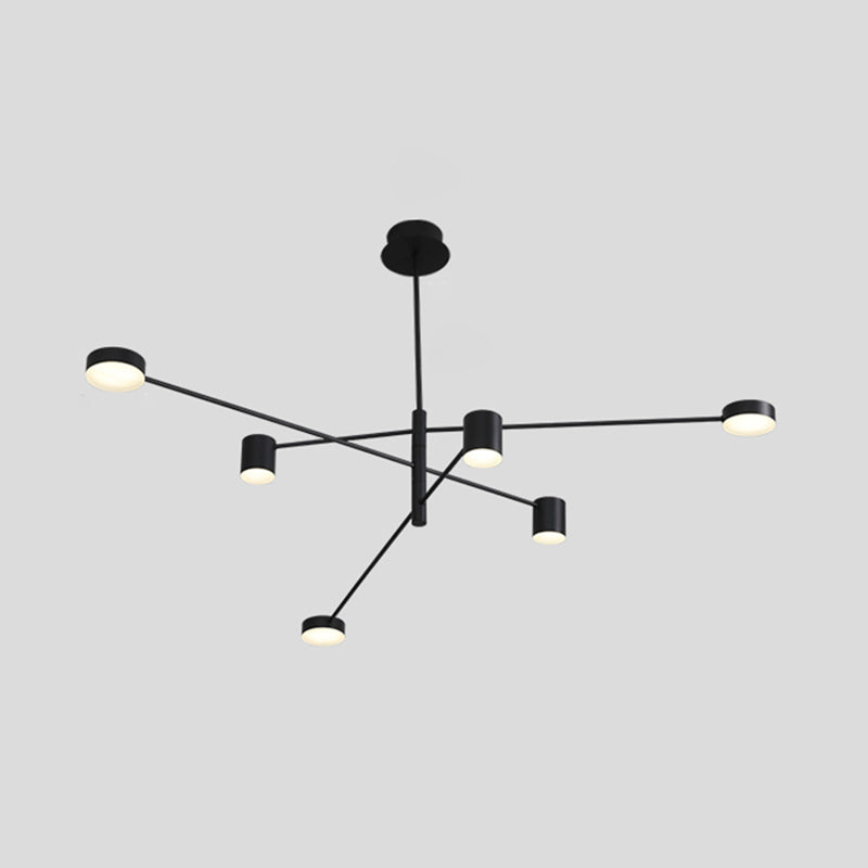 Contemporary Style Cylinder Shape Pendant Chandeliers Metal Hanging Pendant Lights