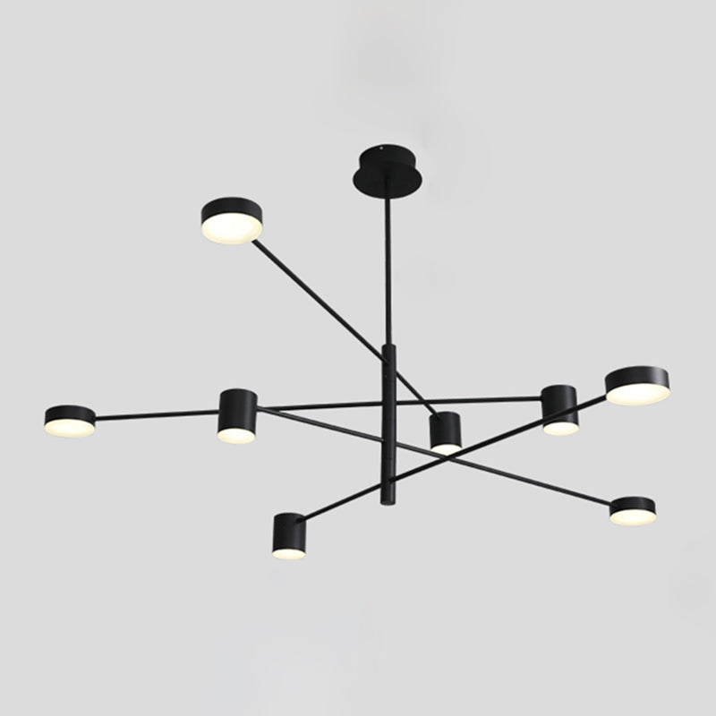 Candeleras colgantes de forma de cilindro de estilo contemporáneo luces colgantes colgantes de metal