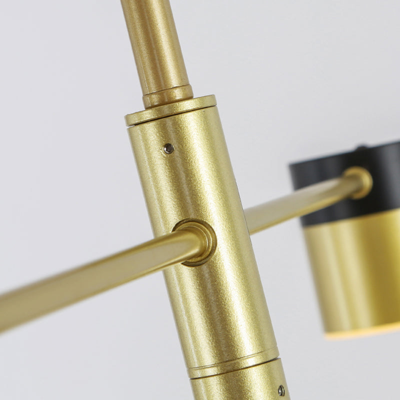 Candeleras colgantes de forma de cilindro de estilo contemporáneo luces colgantes colgantes de metal