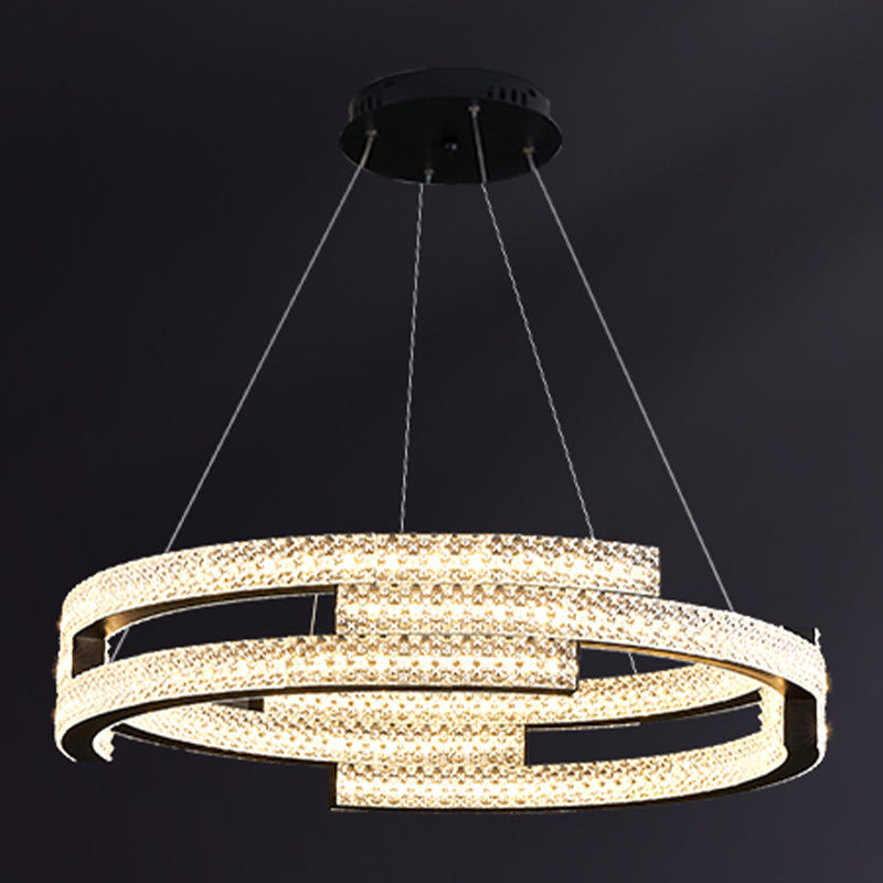 Nordic Style Circle Chandelier Metal LED Chandelier Pendant for Dining Room
