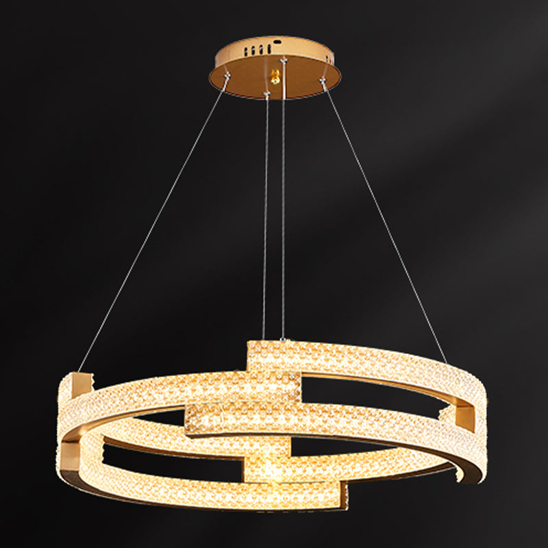 Nordic Style Circle Chandelier Metal LED Chandelier Pendant for Dining Room