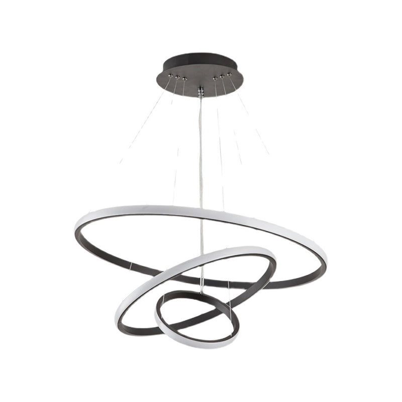 Modern Ring Shape Chandelier Light Fixtures Restaurant Hanging Chandelier for Sitting Room