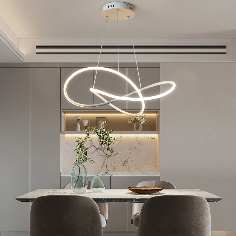 Contemporary LED Chandelier Light Fixtures Linear Hanging Chandelier for Dining Room
