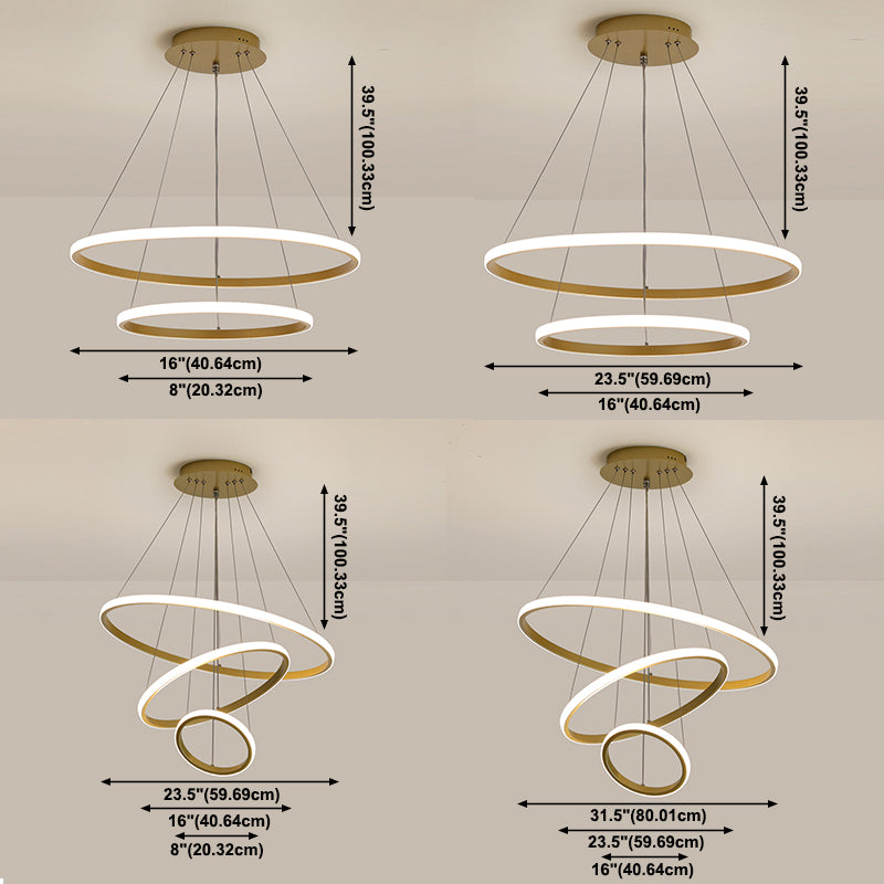 Contemporary Chandelier Lighting Fixture Multi-tier Chandelier Pendant Light for Bedroom