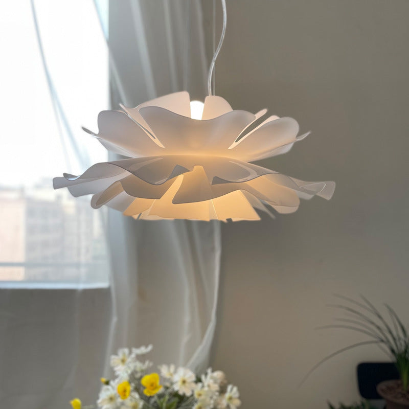 Blanc Modern 1-Light Down Lighting Acrylique suspendu suspendu pour la chambre des enfants