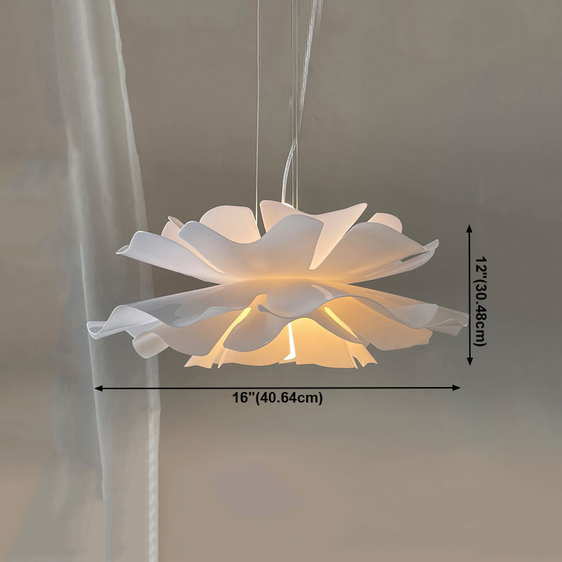 Blanc Modern 1-Light Down Lighting Acrylique suspendu suspendu pour la chambre des enfants