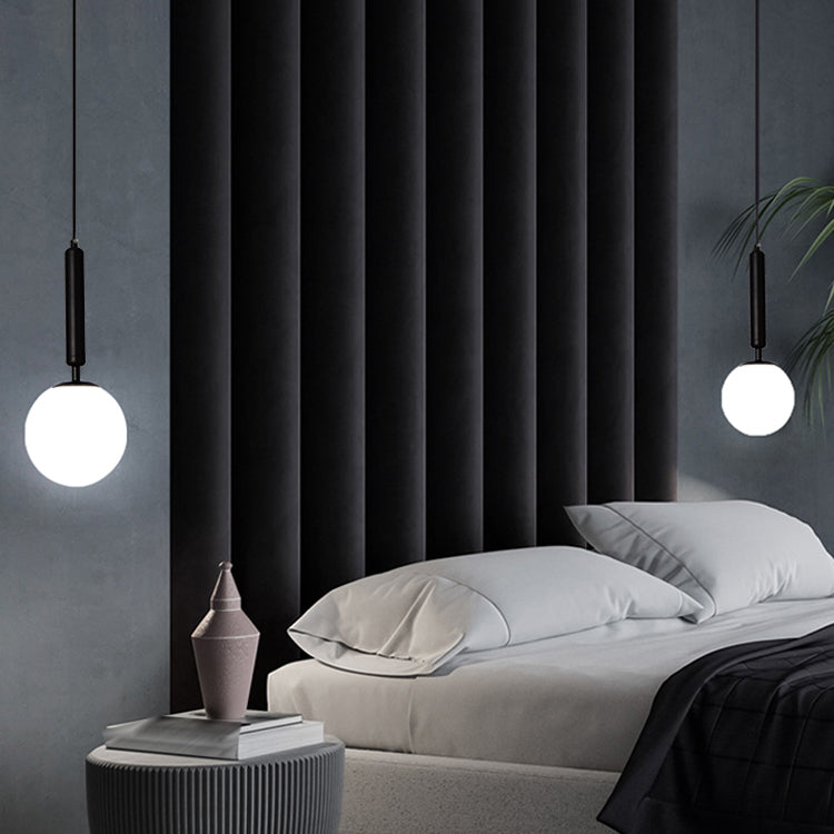 Modern Style Spherical Shape Hanging Light Glass 1 Light Hanging Light Fixture