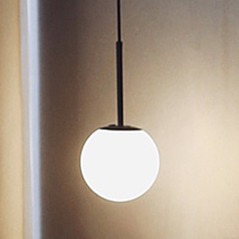 Modern Style Spherical Shape Hanging Light Glass 1 Light Hanging Light Fixture