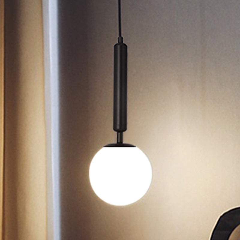 Modern Style Spherical Shape Hanging Light Glass 1 Light Hanging Light Fixture