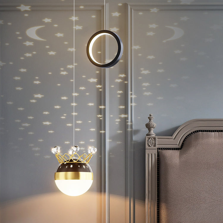 Modern Style Geometry Shape Hanging Lights Metal 2 Light Hanging Light Fixtures