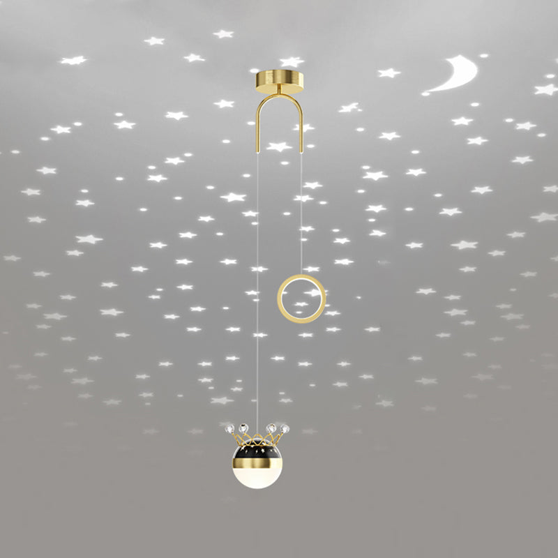 Modern Style Geometry Shape Hanging Lights Metal 2 Light Hanging Light Fixtures