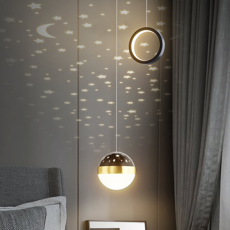 Modern Style Geometry Shape Hanging Lights Metal 2 Light Hanging Light Fixtures