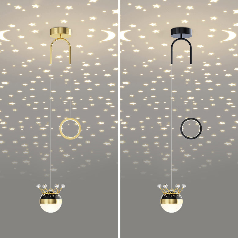 Modern Style Geometry Shape Hanging Lights Metal 2 Light Hanging Light Fixtures