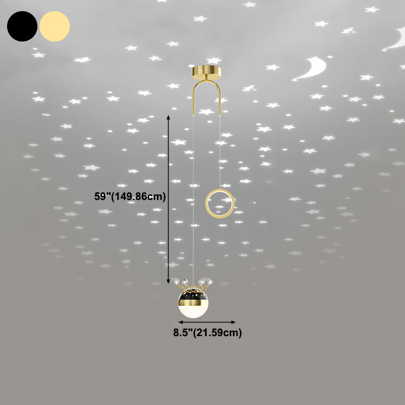 Modern Style Geometry Shape Hanging Lights Metal 2 Light Hanging Light Fixtures