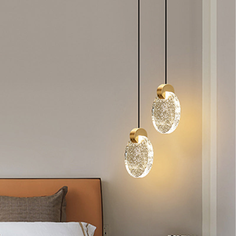Geometry Shape Crystal Hanging Lights Modern Style Hanging Light Fixtures