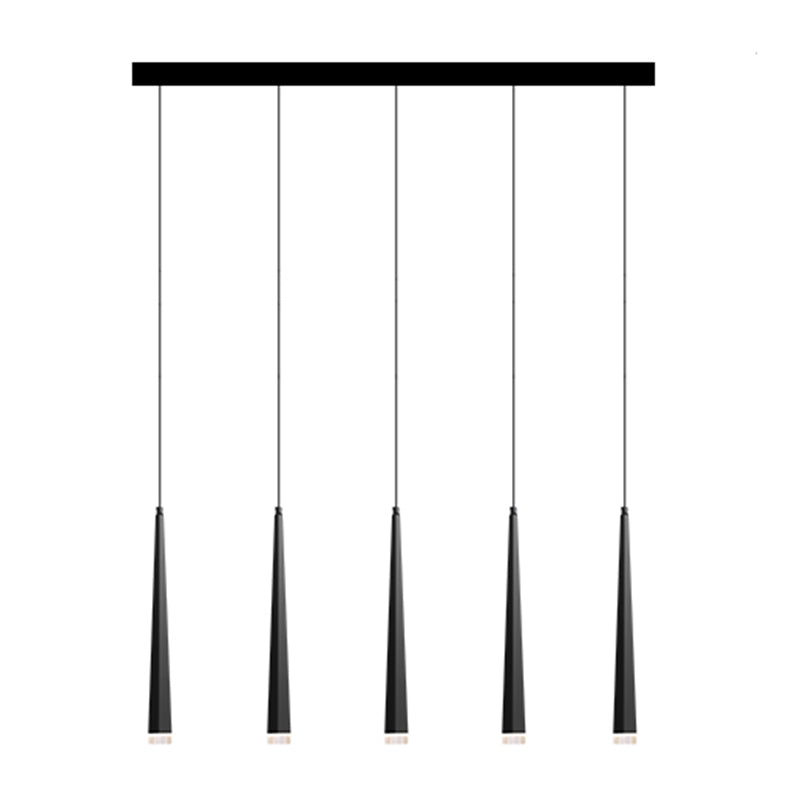 Geometry Shape Metal Hanging Lights Modern Style Hanging Light Fixtures in Black
