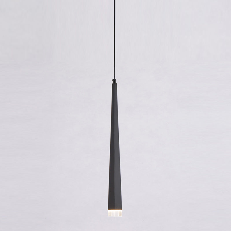 Geometry Shape Metal Hanging Lights Modern Style Hanging Light Fixtures in Black