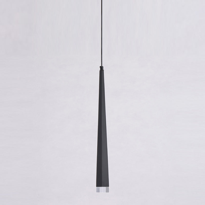 Geometry Shape Metal Hanging Lights Modern Style Hanging Light Fixtures in Black