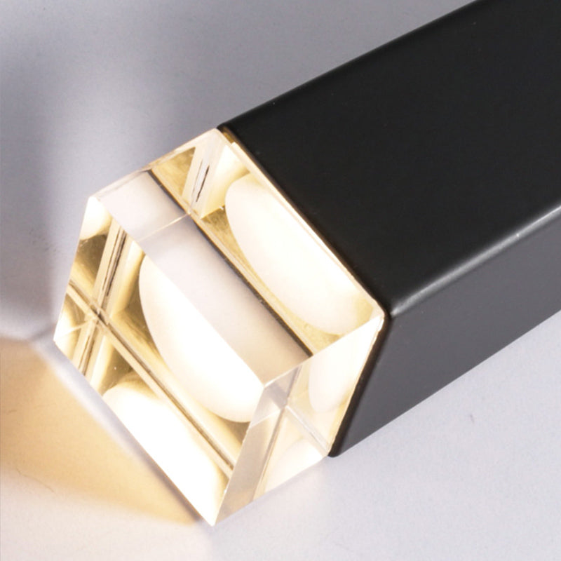 Geometry Shape Metal Hanging Lights Modern Style Hanging Light Fixtures in Black