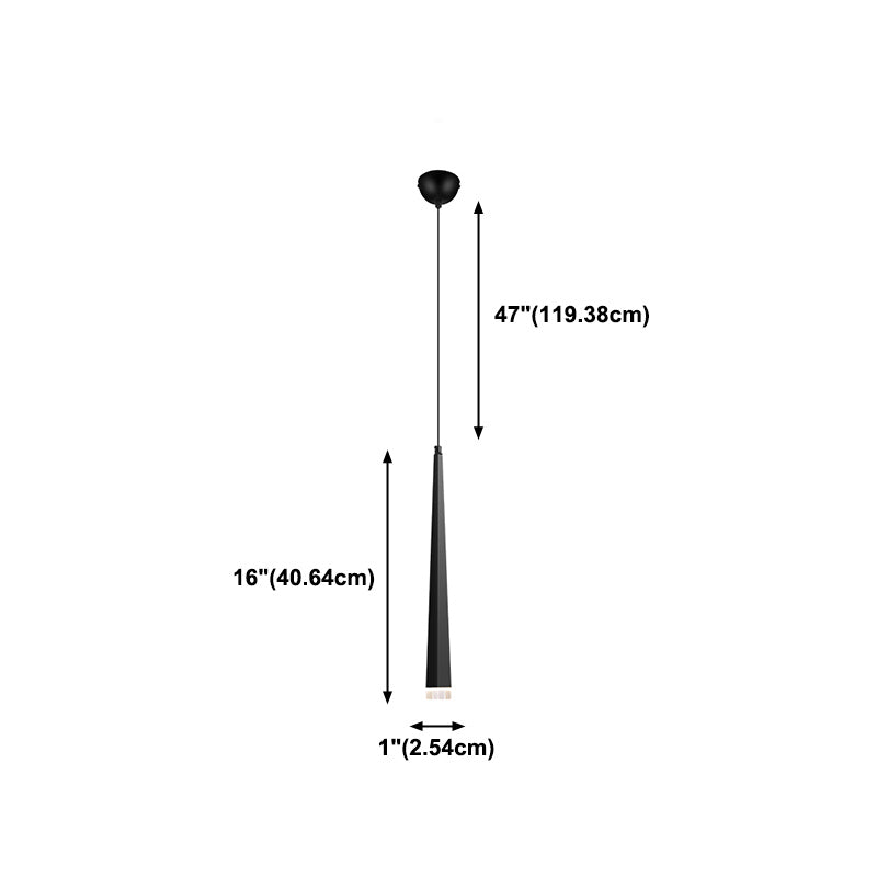 Geometry Shape Metal Hanging Lights Modern Style Hanging Light Fixtures in Black