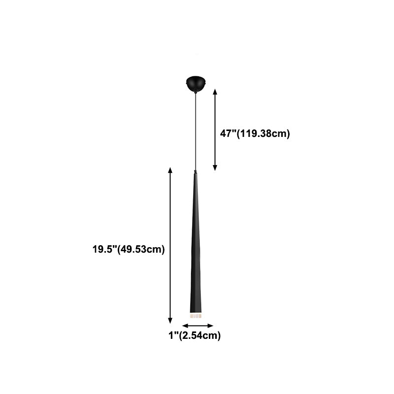 Geometry Shape Metal Hanging Lights Modern Style Hanging Light Fixtures in Black