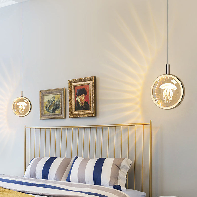 Ball Hanging Lights Modern Style Crystal 1 Light Pendant Light Kit