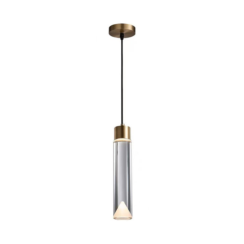 1 suspension géométrique légère pendentif de style moderne lampe à suspension en cristal