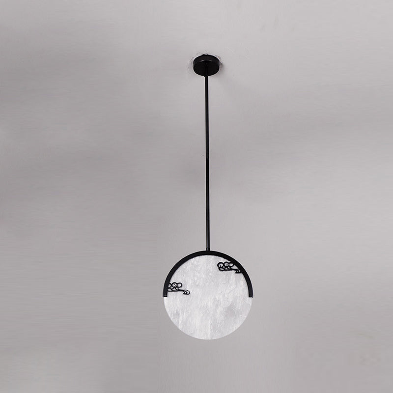 Metal Round Shape Pendant Light Modern LED Hanging Pendant for Living Room