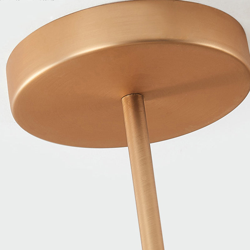 Pendentif de forme ronde en métal LED moderne LED suspendu suspendu pour le salon