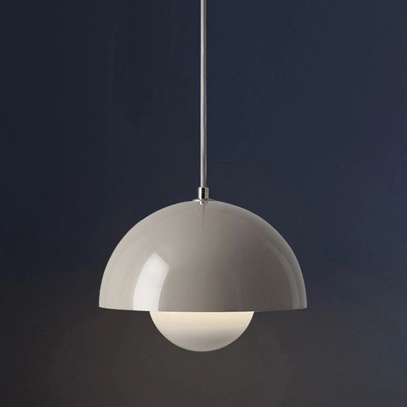 Colorful Dome Shape Pendant Light Nordic Metal Hanging Pendant for Living Room