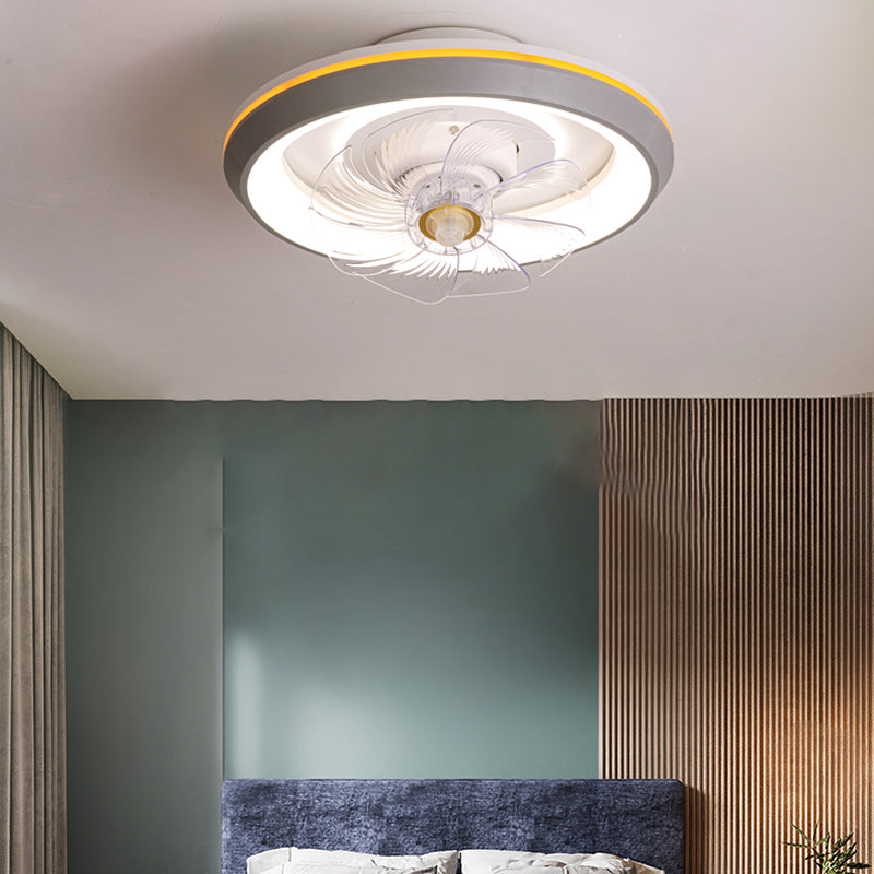 Pendentif de plafond rond en métal 2 lumières LED LED LED LUCHES