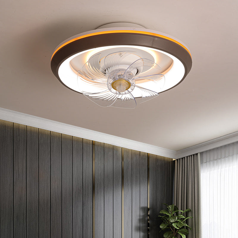 Pendentif de plafond rond en métal 2 lumières LED LED LED LUCHES