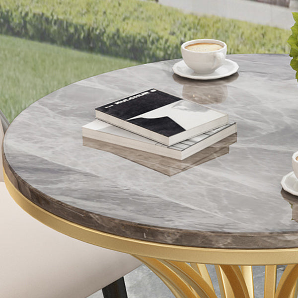 Glam Style 1/2/3/4/5 Pieces Dining Set Stone Top Table Dining Furniture