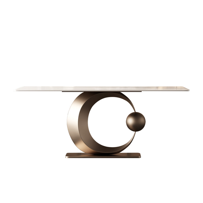 Luxury 1/4/5/7 Pieces Rectangle Dining Set Sintered Stone Dining Table with Leather Chairs