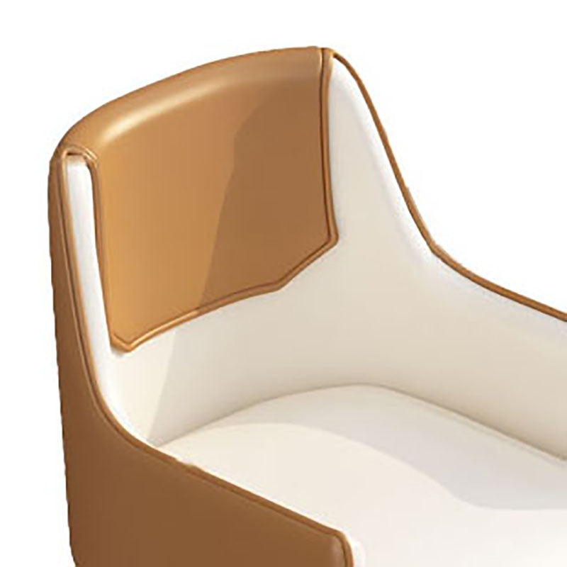 Luxury 1/2/5 Pieces Dining Set Sintered Stone Top Dining Table with Leather Chairs