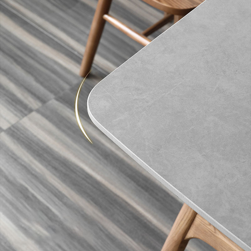 1/4/5 Pieces Solid Wood Table Set Rectangular Dining Chairs Set for Home