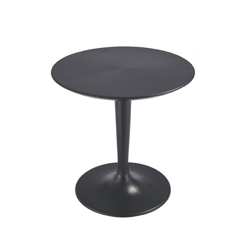 Mesa de comedor de estilo industrial, colección de comedor de plástico con base de tulipán