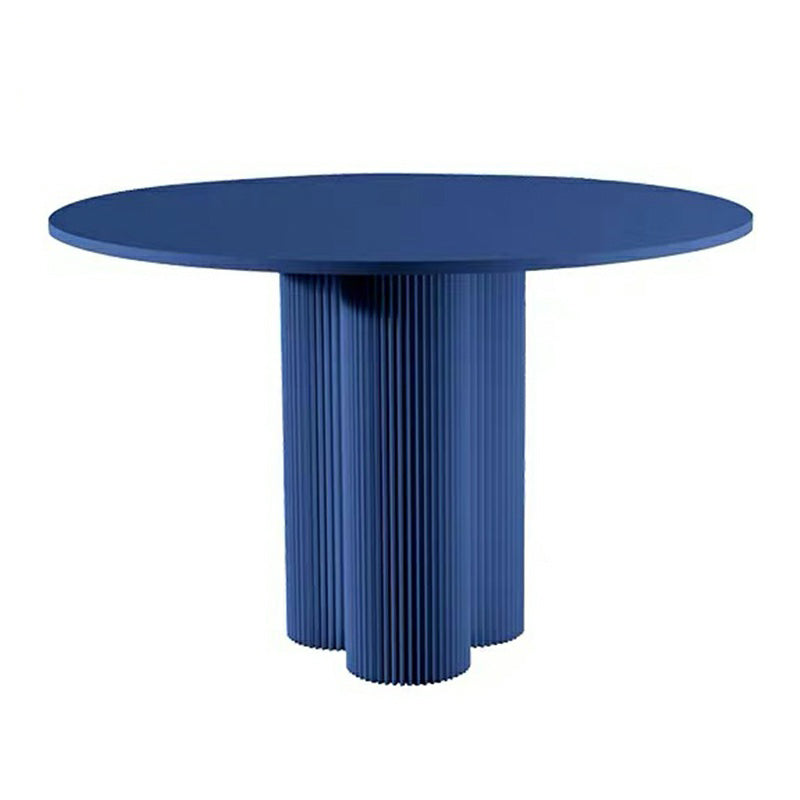Modern Pine Wood Table for Restaurant Round Table with Pedestal Base