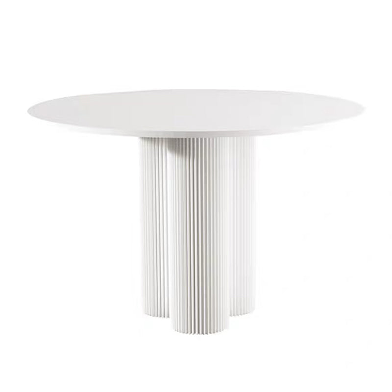 Modern Pine Wood Table for Restaurant Round Table with Pedestal Base