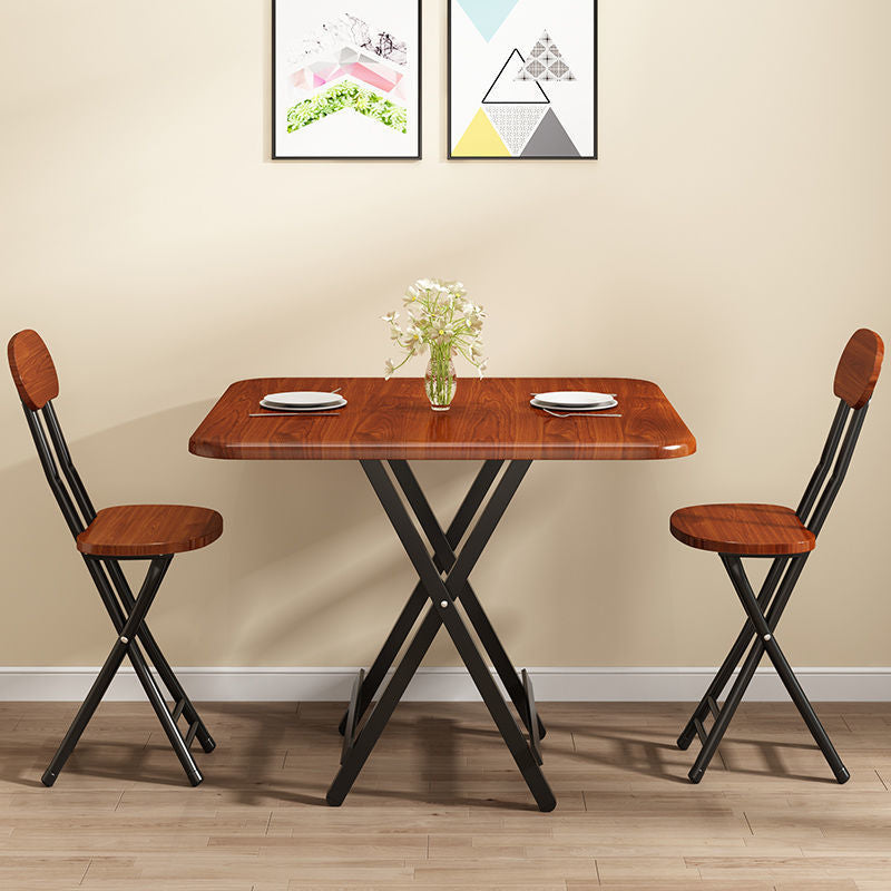 MDF Modern Square Dining Table Mesa de pedestal de acabado mate para el hogar