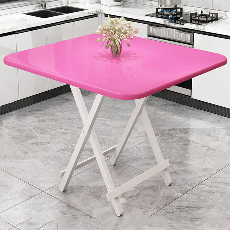 MDF Modern Square Dining Table Mesa de pedestal de acabado mate para el hogar