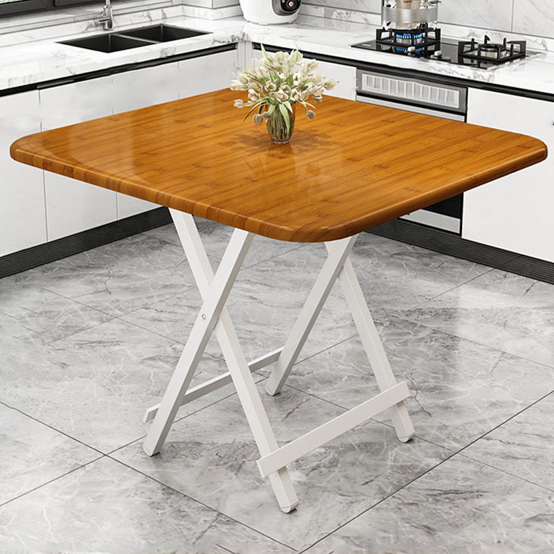 MDF Modern Square Dining Table Mesa de pedestal de acabado mate para el hogar