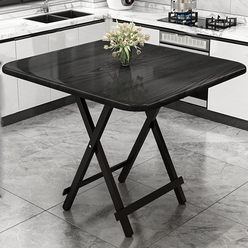 MDF Modern Square Dining Table Mesa de pedestal de acabado mate para el hogar